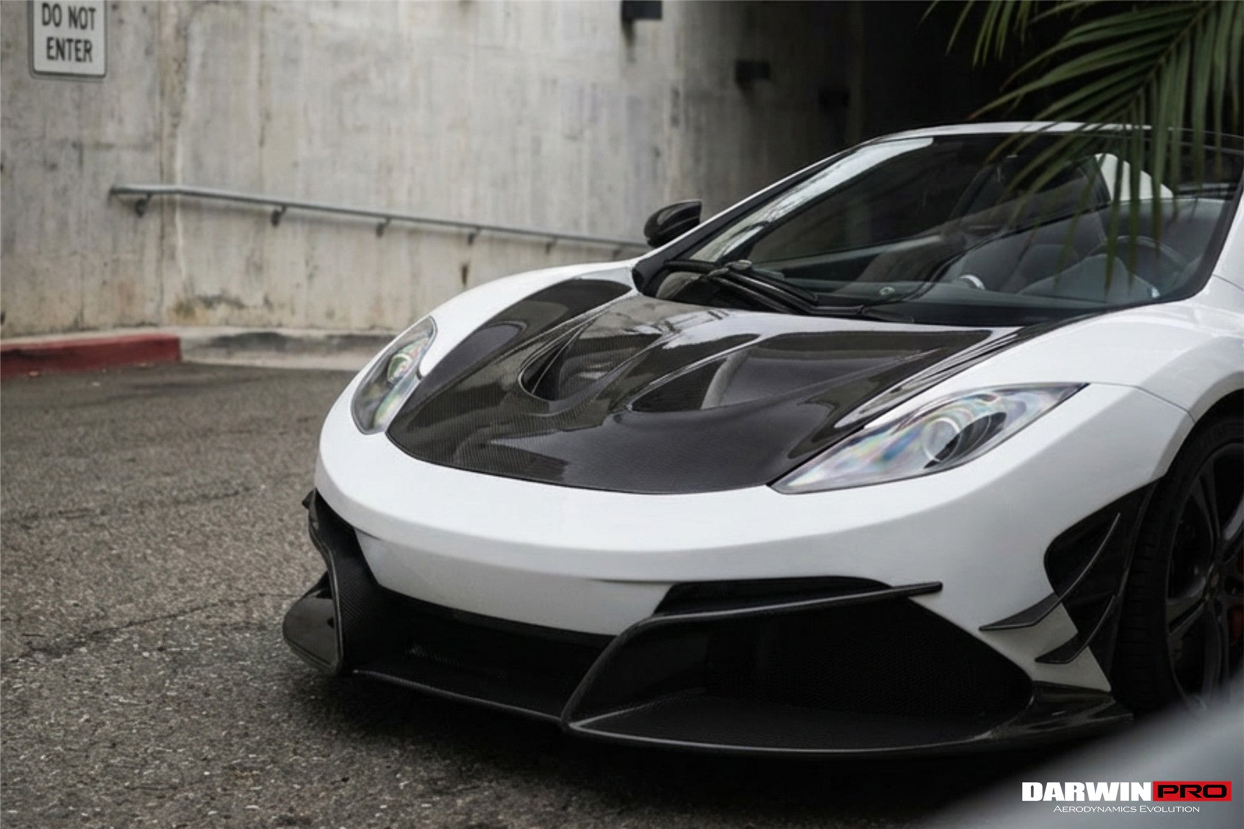2011-2014 McLaren MP4 12C Rebel Performance Style Partial Carbon Fiber Front Bumper With Lip - DarwinPRO Aerodynamics