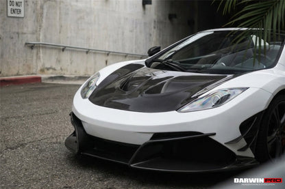 2011-2014 McLaren MP4 12C Rebel Performance Style Partial Carbon Fiber Front Bumper With Lip - DarwinPRO Aerodynamics