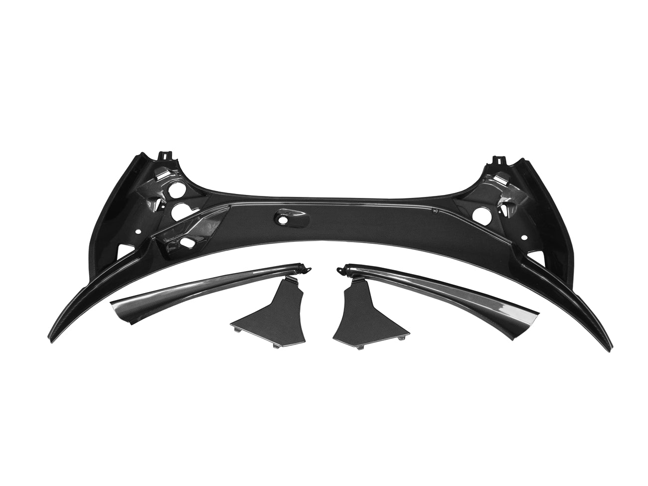 2015-2020 McLaren 540c 570s 570gt Autoclave Carbon Fiber Front Hood Opening Inner Trim - DarwinPRO Aerodynamics