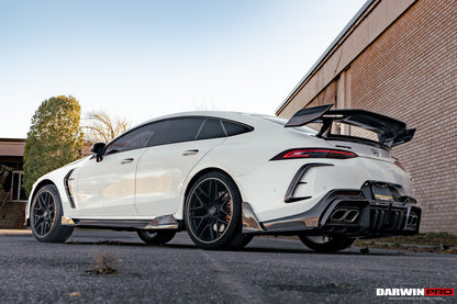 DarwinPRO 2019-2024 Mercedes Benz AMG GT50 GT53 GT43 GT63 GT63S 4Door Coupe X290 IMP Ver.2 Design Part Carbon Fiber Rear Bumper