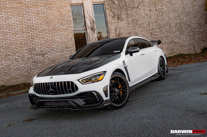 DarwinPRO 2019-2024 Mercedes Benz AMG GT50 GT53 GT43 GT63 GT63S 4Door Coupe X290 IMP Performance Ver.2 Part Carbon Fiber Front Bumper