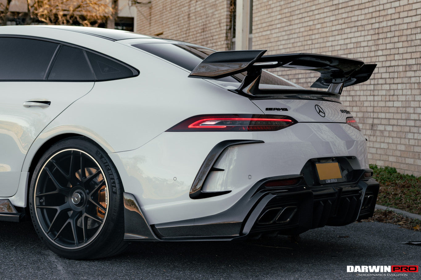 DarwinPRO 2019-2024 Mercedes Benz AMG GT50 GT53 GT43 GT63 GT63S 4Door Coupe X290 IMP Ver.2 Design Part Carbon Fiber Rear Bumper