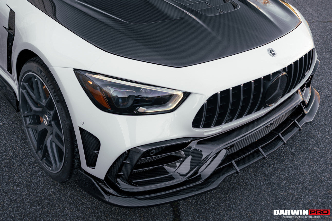 DarwinPRO 2019-2024 Mercedes Benz AMG GT50 GT53 GT43 GT63 GT63S 4Door Coupe X290 IMP Performance Ver.2 Part Carbon Fiber Front Bumper