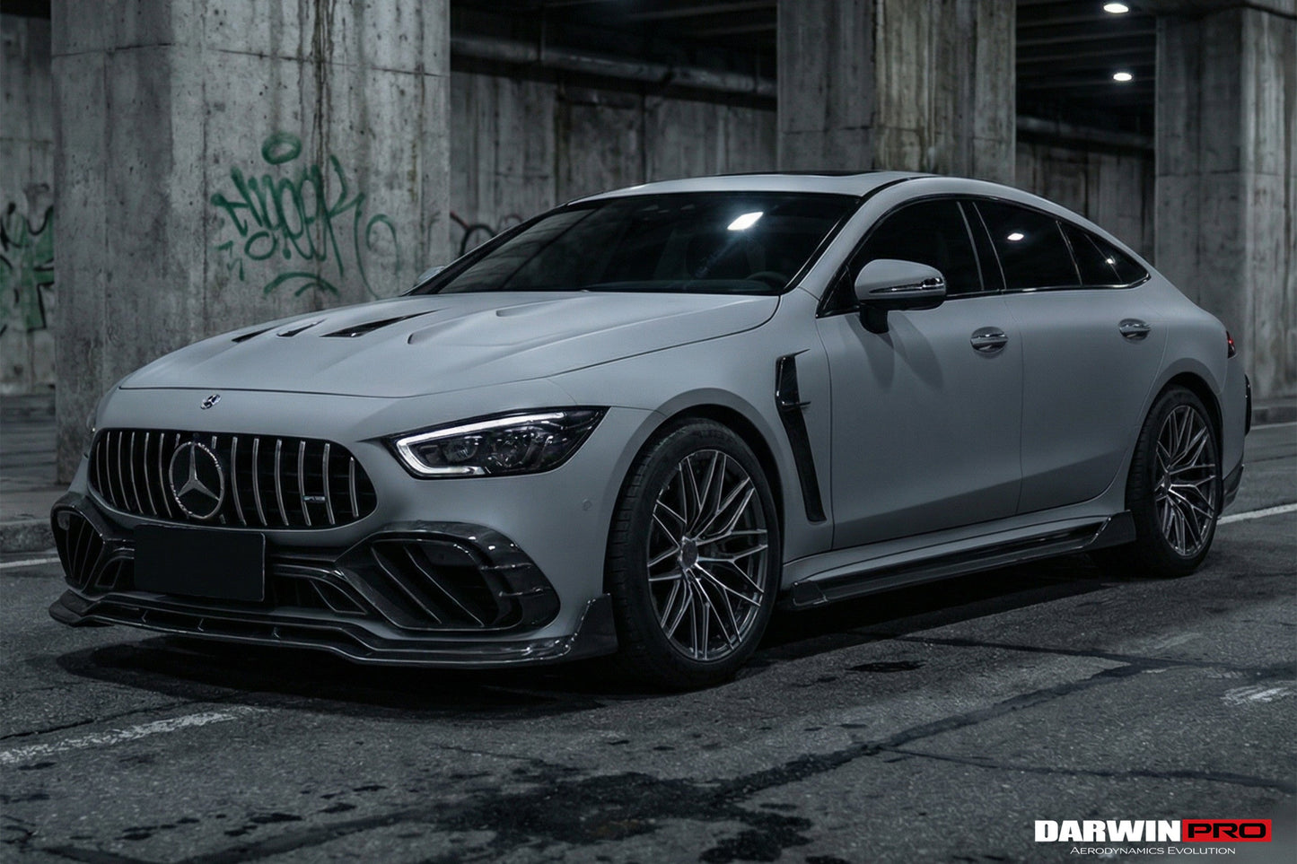 DarwinPRO 2019-2024 Mercedes Benz AMG GT50 GT53 GT43 4Door Coupe X290 IMP Performance Carbon Fiber Front Bumper Vent Trims
