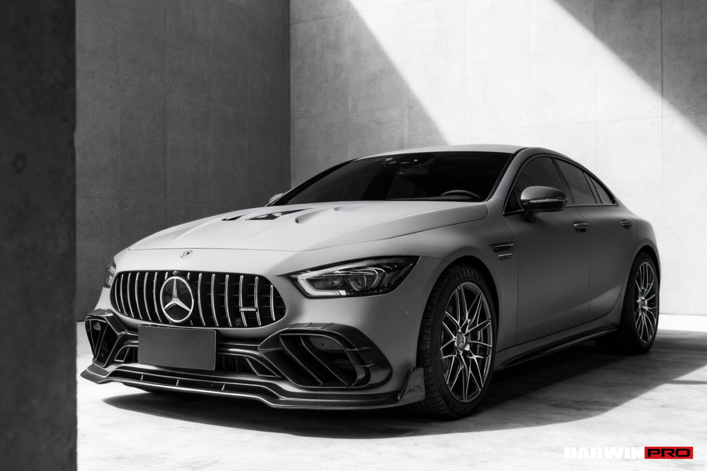 DarwinPRO 2019-2024 Mercedes Benz AMG GT50 GT53 GT43 4Door Coupe X290 IMP Performance Carbon Fiber Front Bumper Lip Splitter - DarwinPRO Aerodynamics