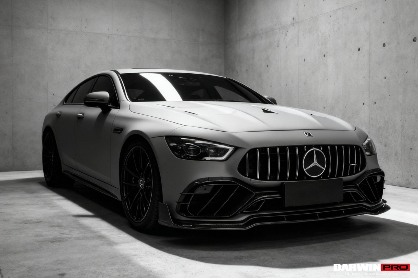 DarwinPRO 2019-2024 Mercedes Benz AMG GT50 GT53 GT43 4Door Coupe X290 IMP Performance Carbon Fiber Front Bumper Lip Splitter - DarwinPRO Aerodynamics