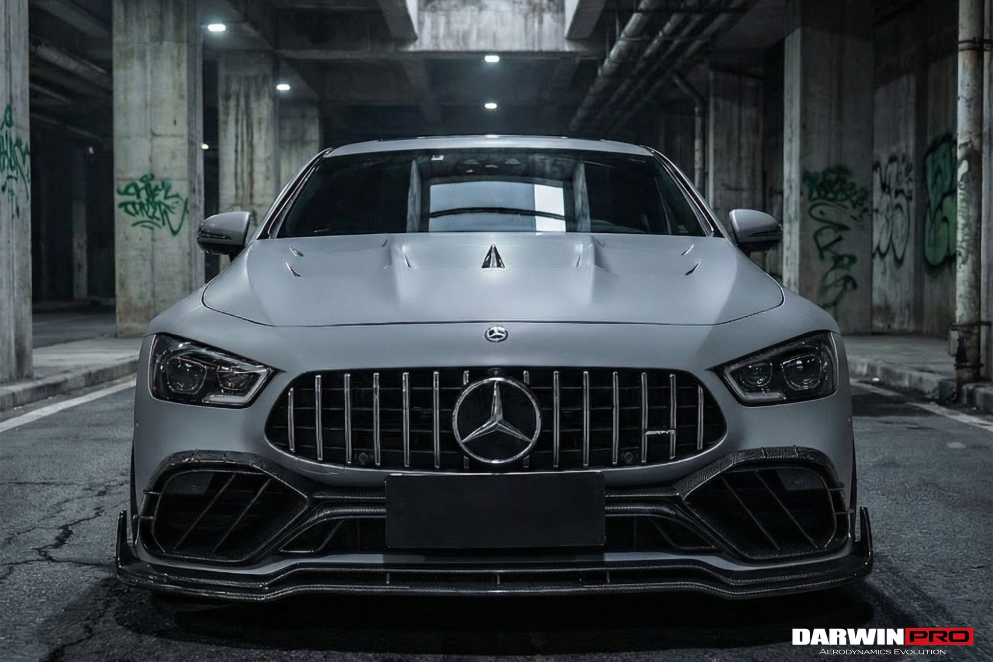 DarwinPRO 2019-2024 Mercedes Benz AMG GT50 GT53 GT43 4Door Coupe X290 IMP Performance Carbon Fiber Front Bumper Lip Splitter - DarwinPRO Aerodynamics