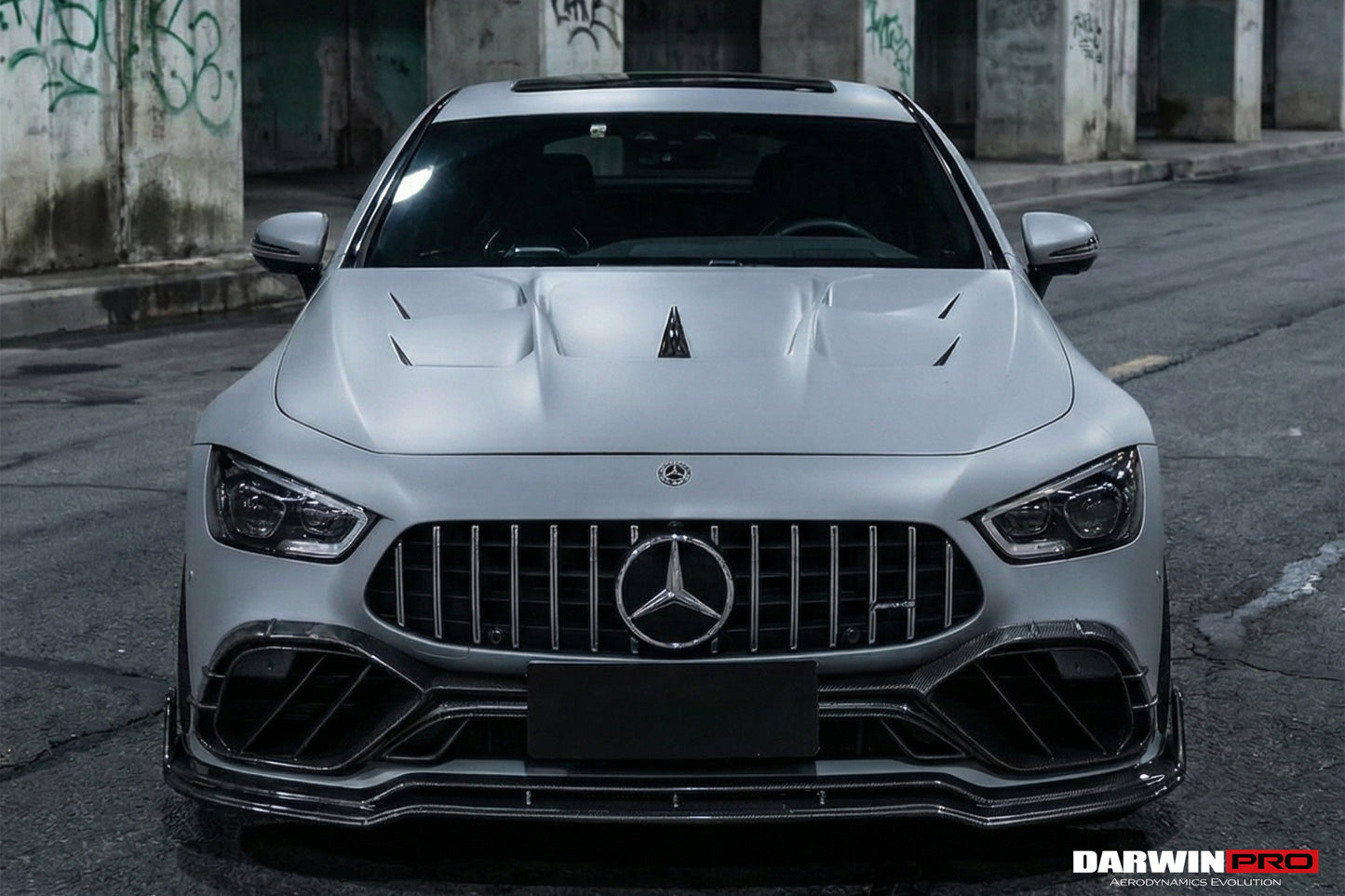 DarwinPRO 2019-2024 Mercedes Benz AMG GT50 GT53 GT43 4Door Coupe X290 IMP Performance Carbon Fiber Front Bumper Lip Splitter - DarwinPRO Aerodynamics