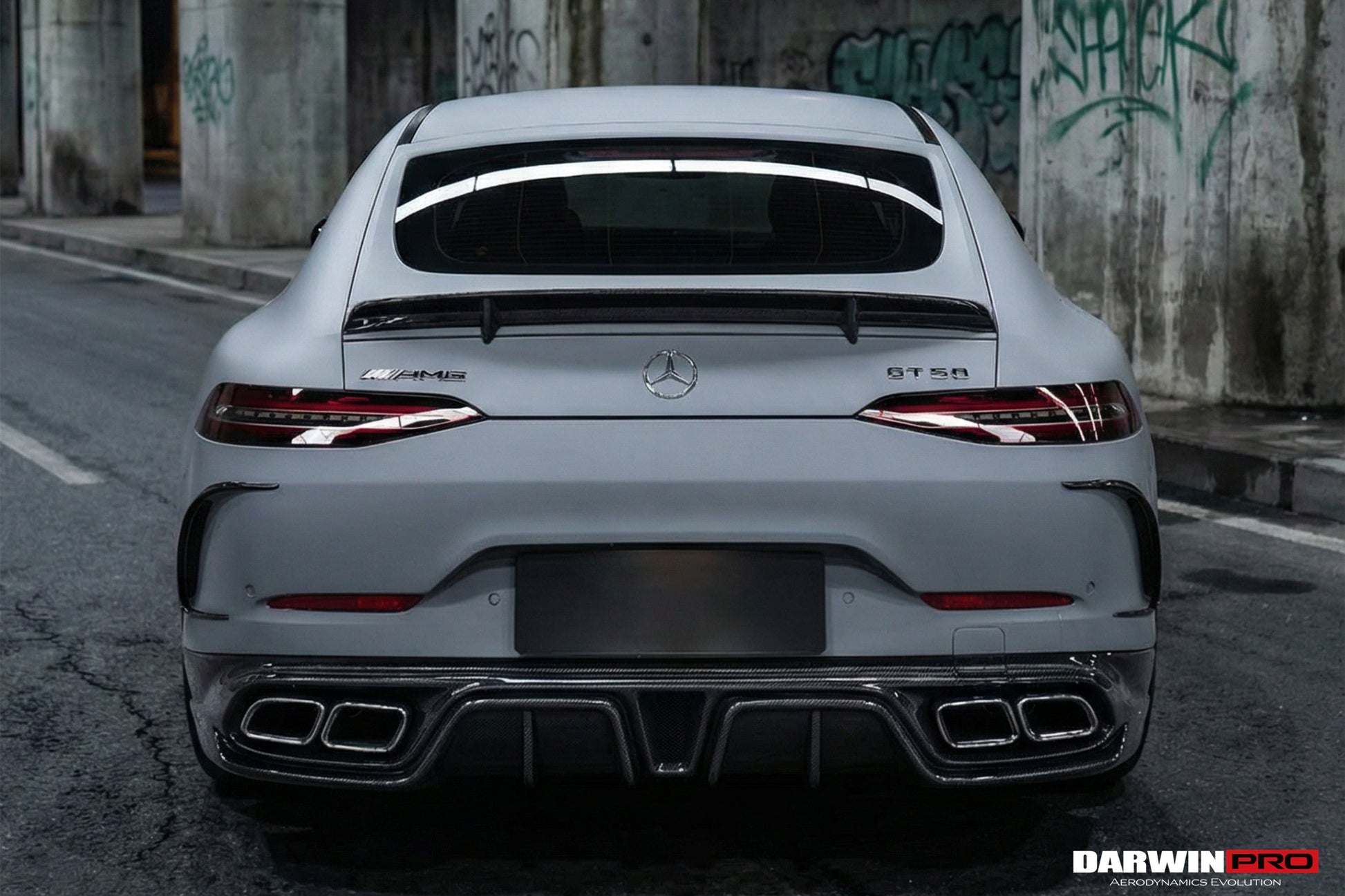 2019-2024 Mercedes Benz AMG GT50 GT53 GT43 GT63 GT63S 4Door Coupe X290 IMP Performance Ver.2 Trunk Spoiler - DarwinPRO Aerodynamics