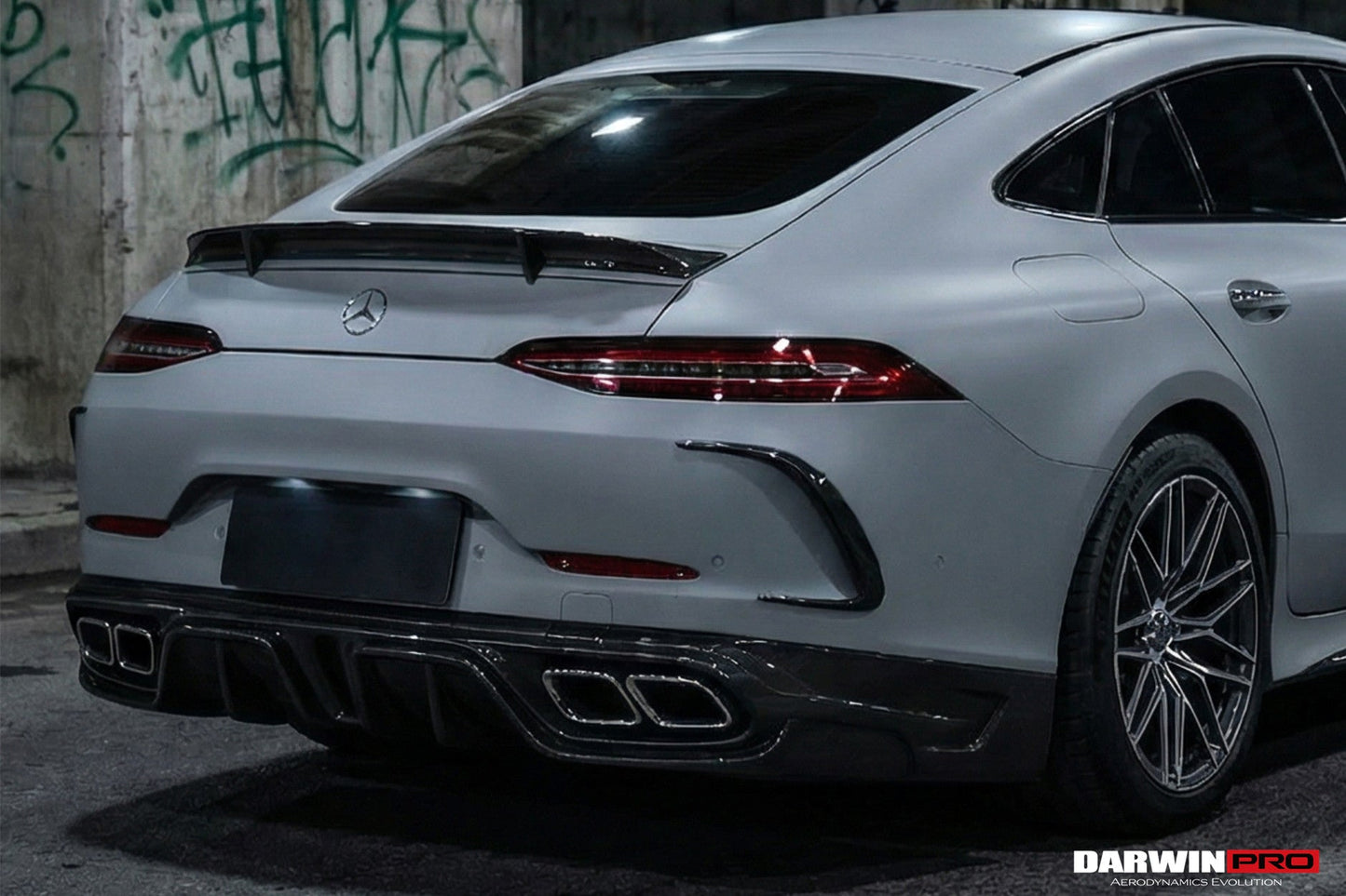 DarwinPRO 2019-2024 Mercedes Benz AMG GT50 GT53 GT43 4Door Coupe X290 IMP Performance Rear Bumper Canards