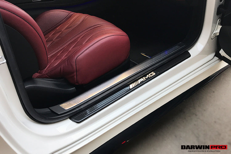 2014-2021 Mercedes Benz C217 S63 S65 AMG Coupe Autoclave Carbon Fiber Door Sills Steps Cover - DarwinPRO Aerodynamics