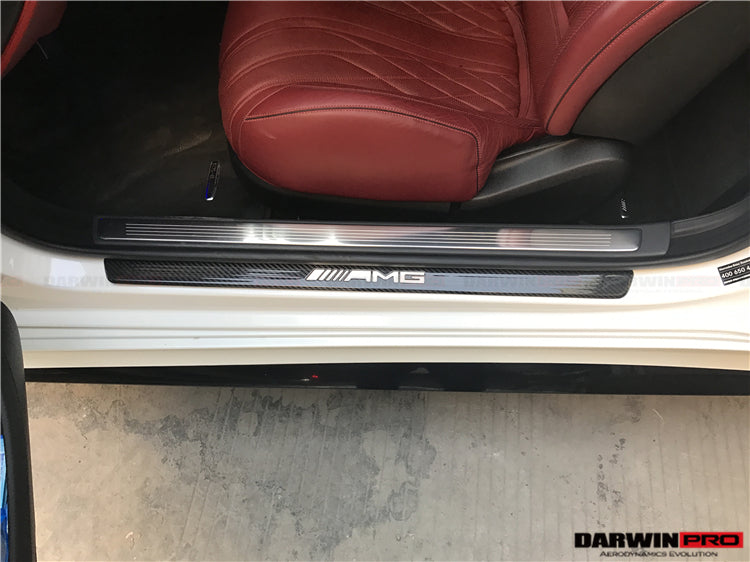 2014-2021 Mercedes Benz C217 S63 S65 AMG Coupe Autoclave Carbon Fiber Door Sills Steps Cover - DarwinPRO Aerodynamics