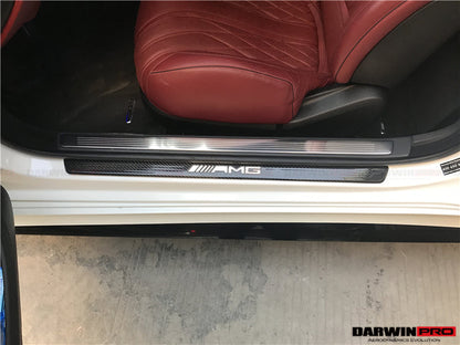 2014-2021 Mercedes Benz C217 S63 S65 AMG Coupe Autoclave Carbon Fiber Door Sills Steps Cover - DarwinPRO Aerodynamics