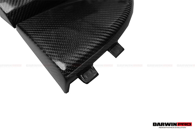 2014-2021 Mercedes Benz C217 S63 S65 AMG Coupe Carbon Fiber Rear Bumper Caps - DarwinPRO Aerodynamics