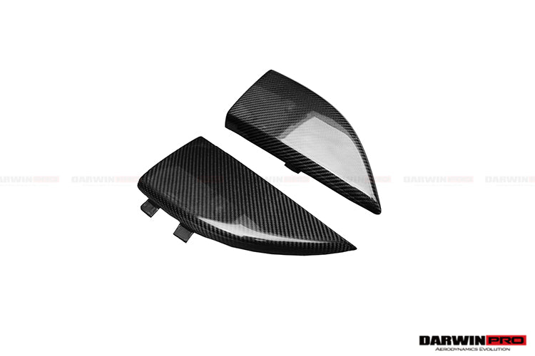 2014-2021 Mercedes Benz C217 S63 S65 AMG Coupe Carbon Fiber Rear Bumper Caps - DarwinPRO Aerodynamics