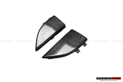 2014-2021 Mercedes Benz C217 S63 S65 AMG Coupe Carbon Fiber Rear Bumper Caps - DarwinPRO Aerodynamics