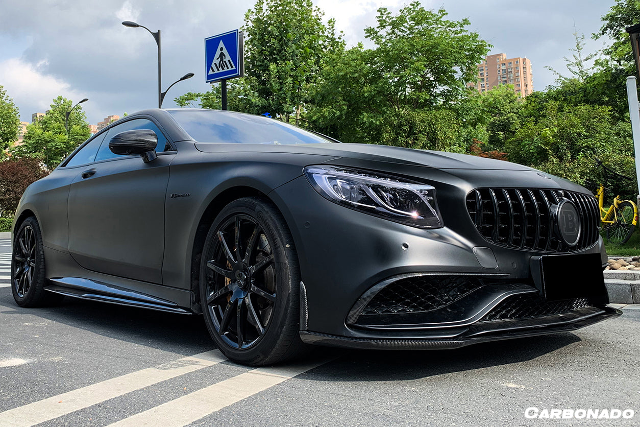 2014-2017 Mercedes Benz C217 S63 S65 AMG Coupe BKSS Style Carbon Fiber Front Lip - DarwinPRO Aerodynamics