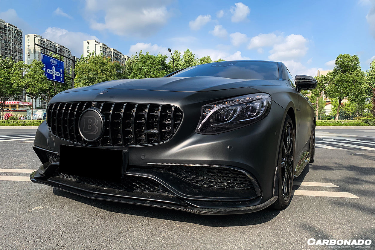 2014-2017 Mercedes Benz C217 S63 S65 AMG Coupe Carbon Fiber Front Bumper Lip - DarwinPRO Aerodynamics