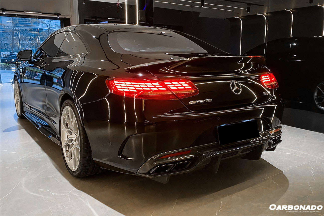 2014-2021 Mercedes Benz C217 S63 S65 AMG Coupe  Carbon Fiber Trunk Trim