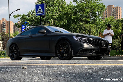 2014-2021 Mercedes Benz C217 S63 S65 AMG Coupe Carbon Fiber Side Skirts Extension