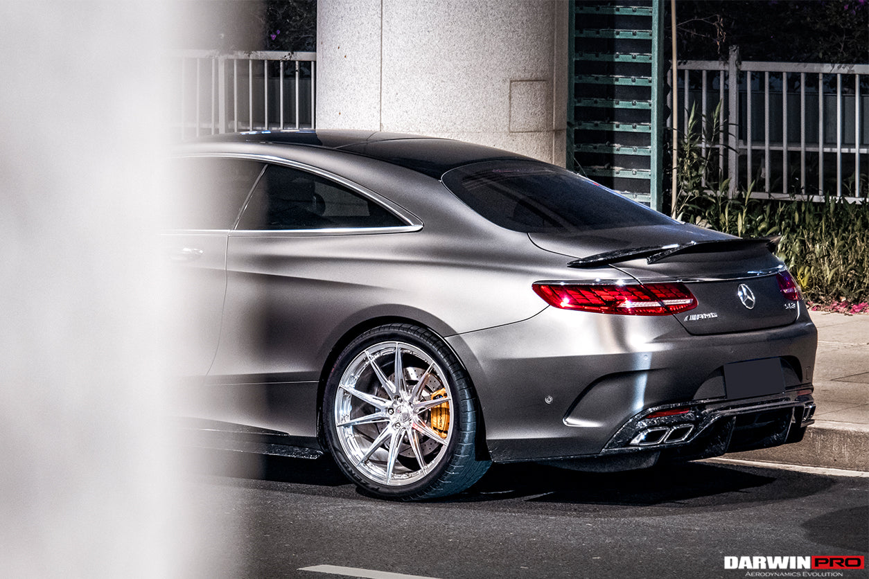 2014-2021 Mercedes Benz C217 S63 & S65 AMG Coupe BKSS Style Carbon Fiber Rear Diffuser