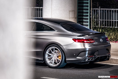 2014-2021 Mercedes Benz C217 S63 & S65 AMG Coupe BKSS Style Carbon Fiber Rear Diffuser