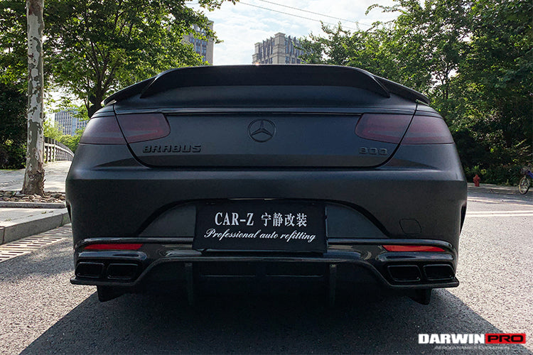 2014-2021 Mercedes Benz C217 S63 S65 AMG Coupe Carbon Fiber Rear Lip - DarwinPRO Aerodynamics