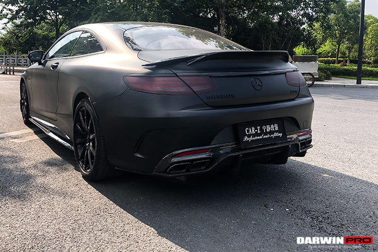 2014-2021 Mercedes Benz C217 S63 S65 AMG Coupe Carbon Fiber Rear Lip - DarwinPRO Aerodynamics