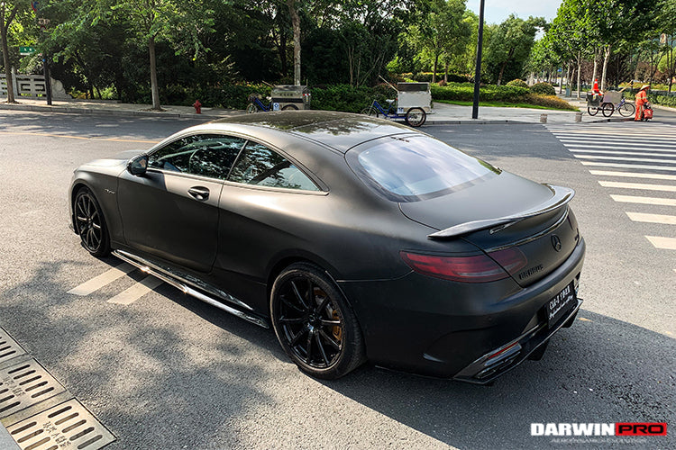 2014-2021 Mercedes Benz C217 S63 S65 AMG Coupe Carbon Fiber Rear Lip - DarwinPRO Aerodynamics