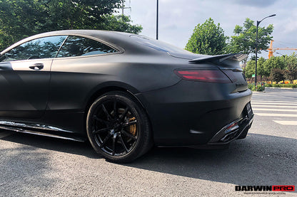 2014-2021 Mercedes Benz C217 S63 S65 AMG Coupe Carbon Fiber Rear Lip - DarwinPRO Aerodynamics