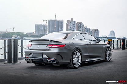 2014-2021 Mercedes Benz C217 S63 & S65 AMG Coupe BKSS Style Carbon Fiber Rear Diffuser