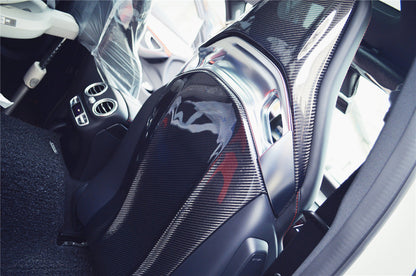2015-2018 Mercedes Benz C63 S CLA45 AMG Sedan Carbon Fiber Seat-back Cover
