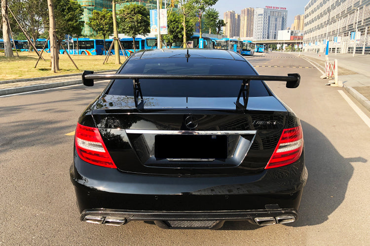 Mercedes Benz W204 C Class  C63 AMG Coupe BKSS Style Carbon Fiber Trunk Spoiler