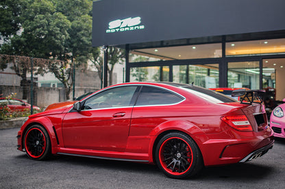 Mercedes Benz W204 C Class  C63 AMG Coupe BKSS Style Carbon Fiber Trunk Spoiler