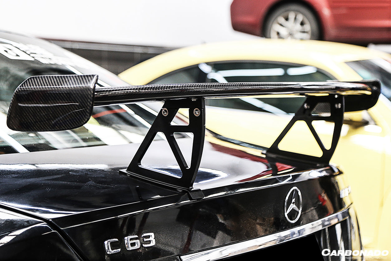 Mercedes Benz W204 C Class  C63 AMG Sedan BKSS Style Carbon Fiber Trunk Spoiler - DarwinPRO Aerodynamics