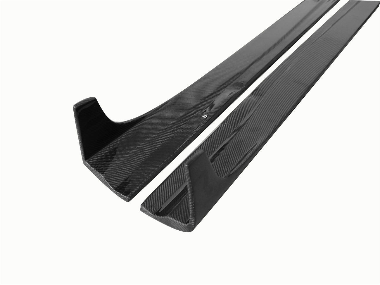2012-2014 Mercedes Benz W204 C Class Coupe DP Style Carbon Fiber Side Skirts Under Board