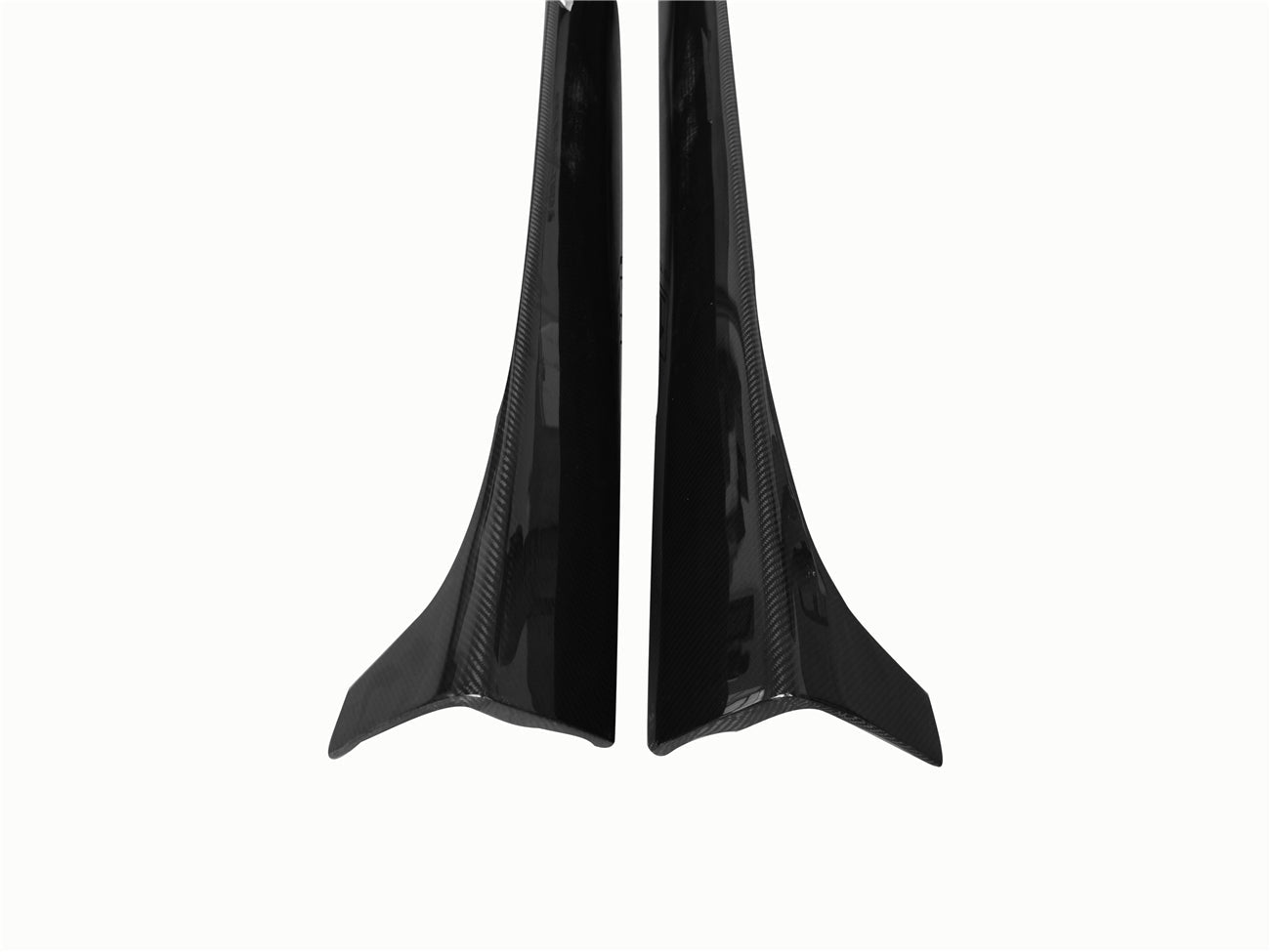 2012-2014 Mercedes Benz W204 C Class Coupe DP Style Carbon Fiber Side Skirts Under Board
