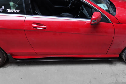 2012-2014 Mercedes Benz W204 C Class Coupe DP Style Carbon Fiber Side Skirts Under Board