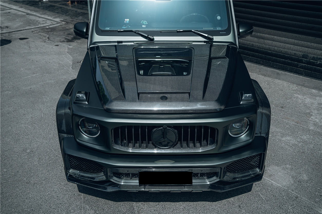 2019-2025 Mercedes Benz W464 | W465 G Wagon IMP Performance Partial Carbon Fiber Hood | Fits G500, G550, G63 AMG