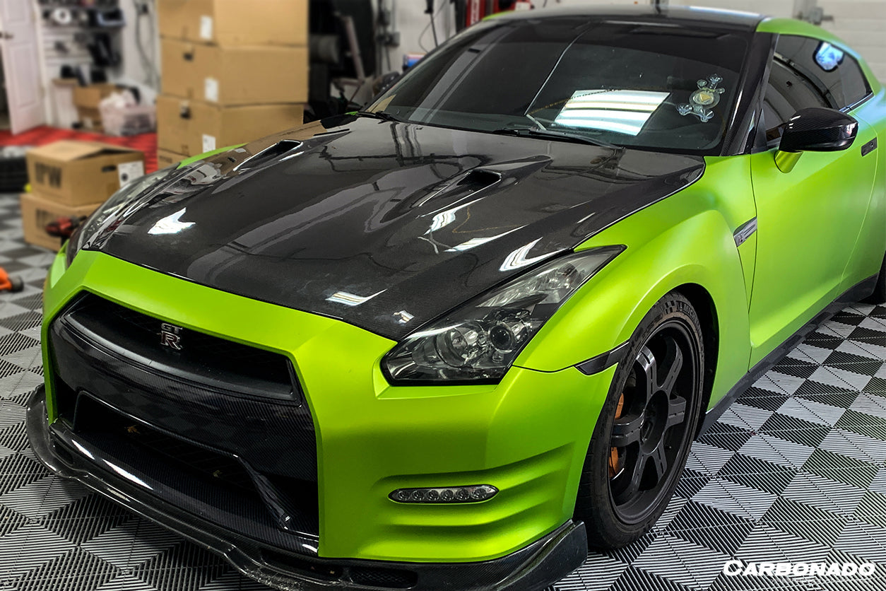 2008-2016 Nissan GTR R35 CBA DBA BSE Style Carbon Fiber Hood