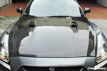 2008-2016 Nissan GTR R35 CBA DBA BSE Style Carbon Fiber Hood