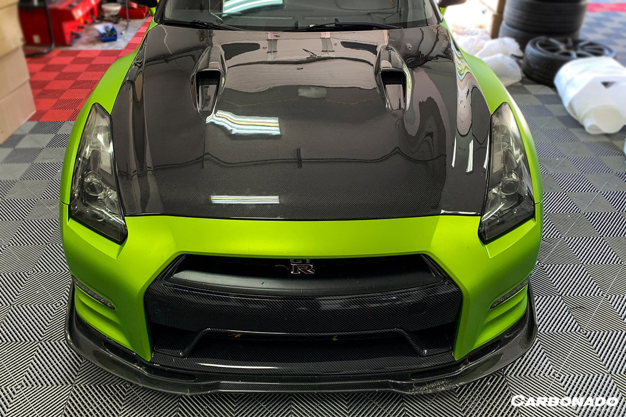2008-2016 Nissan GTR R35 CBA DBA BSE Style Carbon Fiber Hood