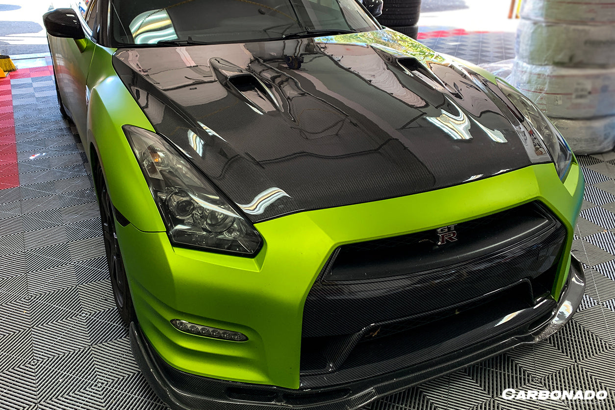 2008-2016 Nissan GTR R35 CBA DBA BSE Style Carbon Fiber Hood