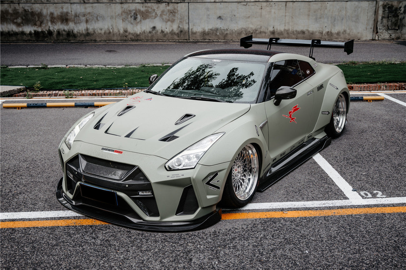 DarwinPRO 2008-2023 Nissan GTR R35 CBA DBA EBA BKSSII Style Partial Carbon Fiber Full Wide Body Kit - DarwinPRO Aerodynamics
