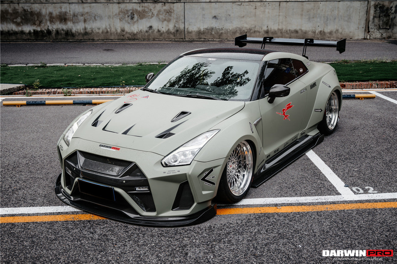 DarwinPRO 2008-2023 Nissan GTR R35 CBA DBA EBA BKSSII Style Front Bumper - DarwinPRO Aerodynamics