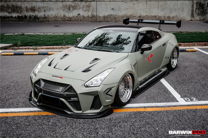 DarwinPRO 2008-2023 Nissan GTR R35 CBA DBA EBA BKSSII Style Front Bumper - DarwinPRO Aerodynamics