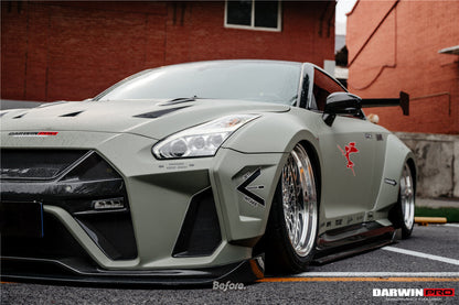 DarwinPRO 2008-2023 Nissan GTR R35 CBA DBA EBA BKSSII Style Front Bumper - DarwinPRO Aerodynamics