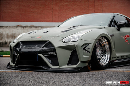 DarwinPRO 2008-2023 Nissan GTR R35 CBA DBA EBA BKSSII Style Partial Carbon Fiber Full Wide Body Kit - DarwinPRO Aerodynamics