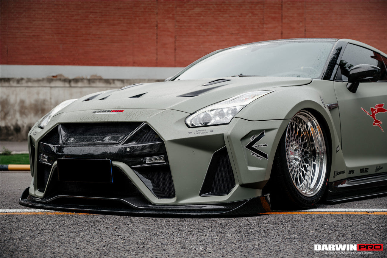 DarwinPRO 2008-2023 Nissan GTR R35 CBA DBA EBA BKSSII Style Front Bumper - DarwinPRO Aerodynamics