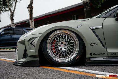 DarwinPRO 2008-2023 Nissan GTR R35 CBA DBA EBA BKSSII Style Partial Carbon Fiber Full Wide Body Kit - DarwinPRO Aerodynamics